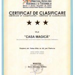 Certificat de Clasificare – Vila