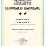 Certificat de Clasificare – Restaurant