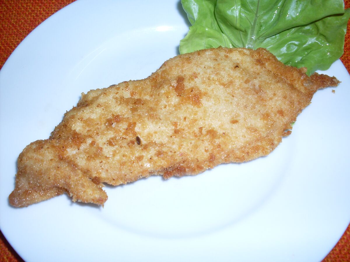 Șnițel de pui cu pesmet