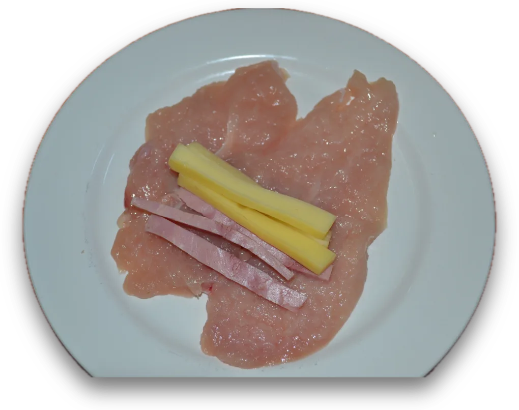 Cordon bleu cu șuncă și cașcaval