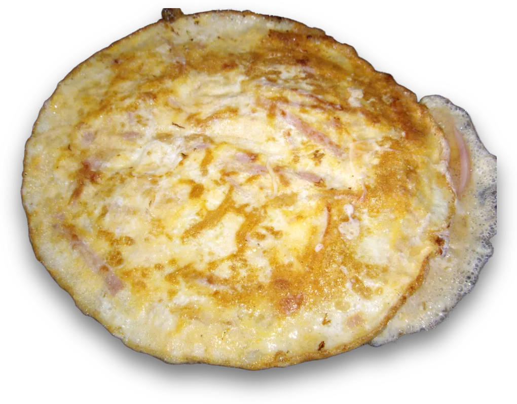 Omletă cu șuncă la prăjit