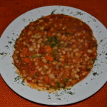 Iahnie de fasole cu ciolan